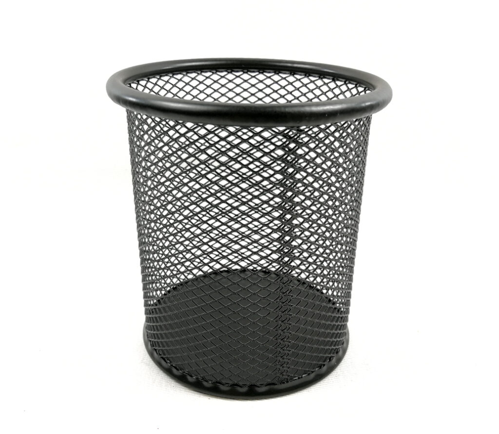 Čaša za olovke žičana crna