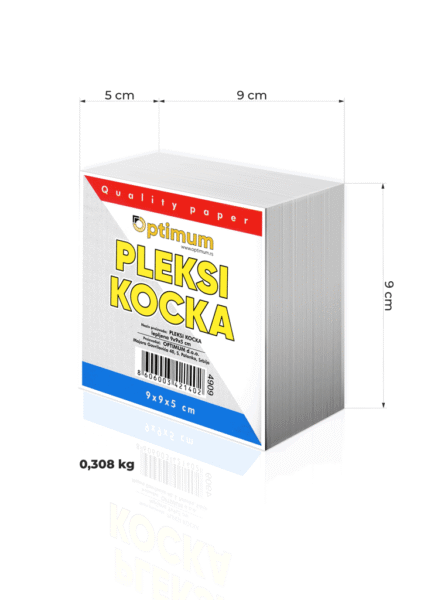 Pleksi kocka bela 9 x 9 cm