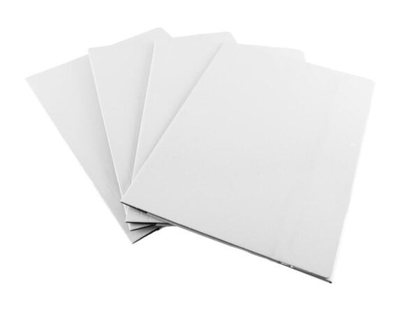 Fascikla s klapnom bela