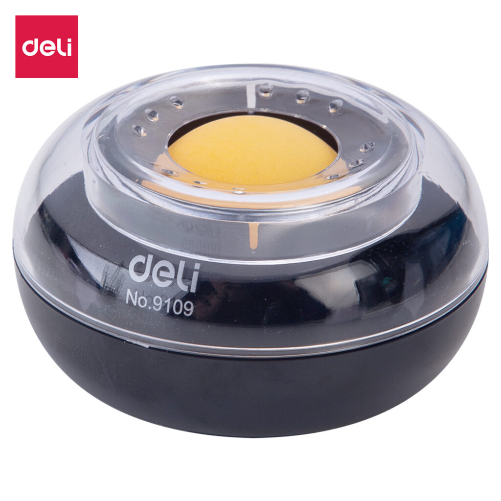 Ovlaživač za prste sa kuglicom Deli Crni