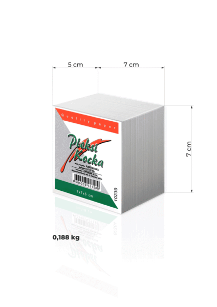 Pleksi kocka bela 7 x 7 cm