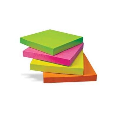 Blok samolepljivi za poruke u boji inteziv 100 lista