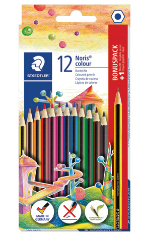 Drvene bojice Steadtler Noris 1/12 + olovka