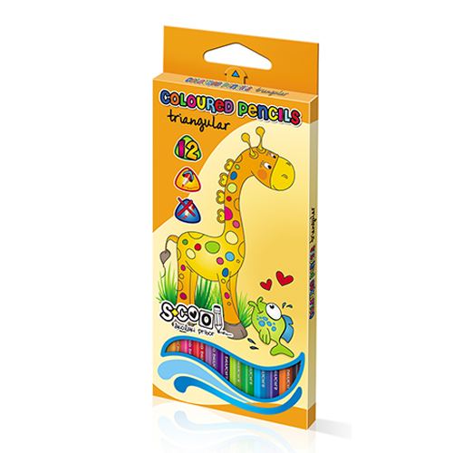 Drvene bojice triangular S-Cool 1/12