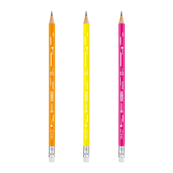 Grafitna olovka Maped Neon sa gumicom